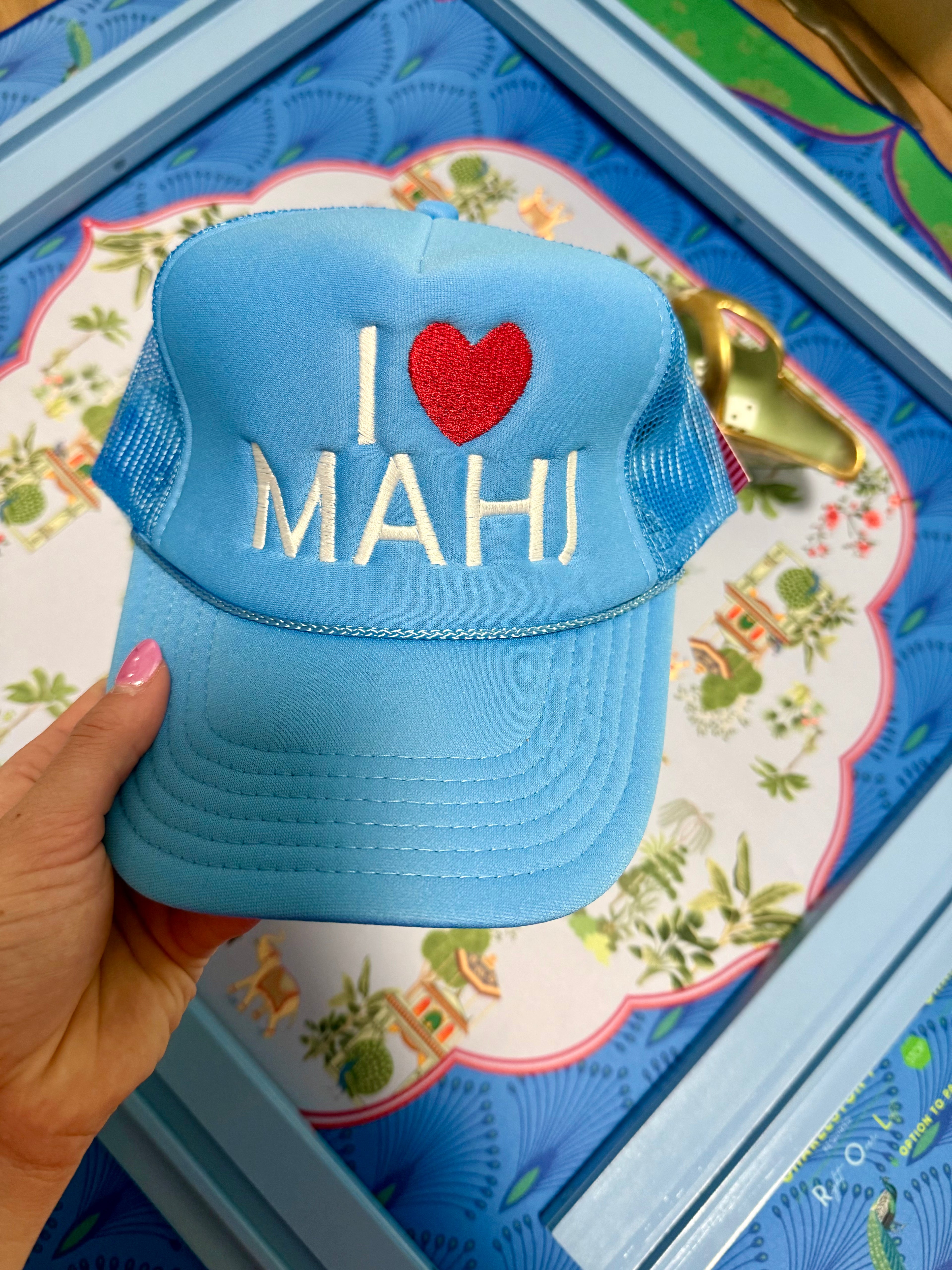 I Heart Mahj Trucker Hat
